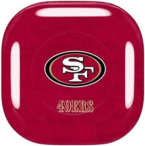 Skinit Decal Audio Skin Compatible with Samsung Galaxy Buds Pro - Officially Licensed NFL San Francisco 49ers Distressed Design in Saudi Arabia