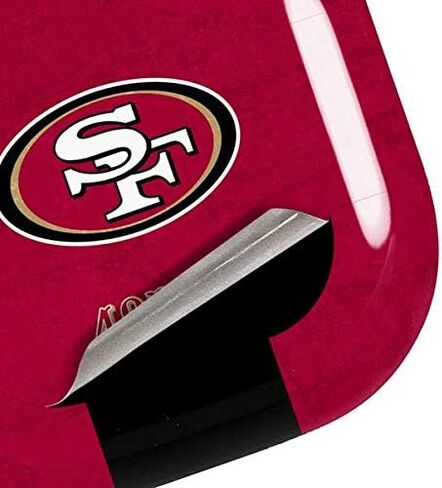 Skinit Decal Audio Skin Compatible with Samsung Galaxy Buds Pro - Officially Licensed NFL San Francisco 49ers Distressed Design in Saudi Arabia