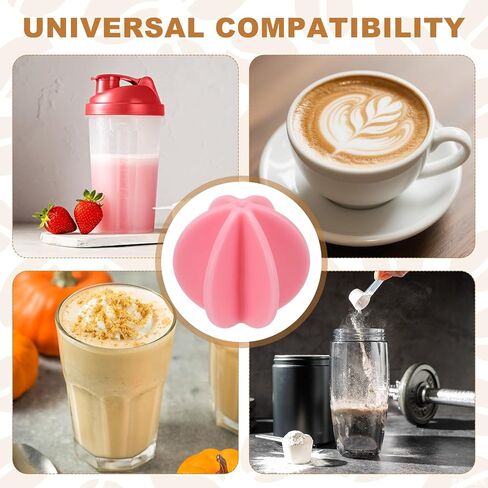 uxcell 10 Pcs Shaker Ball, 1.5" Protein Shaker Ball Plastic Stirring Mixer Whisk Shaker Replacement for Shake Drinking Bottle Cup Protein Bottle Sports Drink, Pink in Saudi Arabia