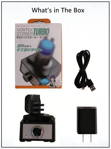 Paint Vortex Mixer, Mini Vortex Mixer Shaker& Model Paint Shaker for Hobbyists, 2400 RPM 3-Speed, 0.34-3.38 oz Adjustable Clamp, Hands-Free Vortex Shaker for Nail Polish, Acrylic Paints & Lab Liquids in Kuwait