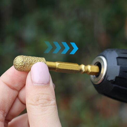 5pcs/Set Diamond Grinding Head 6cm Universal Shank Brazing File for Cast Stainless Steel Ceramics Stone Grinding Polishing in Saudi Arabia