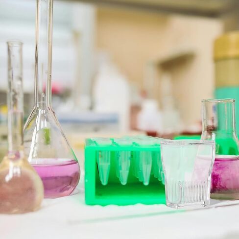 GARVALON Glass Staining Container for Microscope Slides, 9-slide High Transparency Glass Staining Jar with Rack, Laboratory and Medical Use Microscope Slide Storage Tank in Kuwait