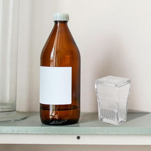 GARVALON Glass Staining Container for Microscope Slides, 9-slide High Transparency Glass Staining Jar with Rack, Laboratory and Medical Use Microscope Slide Storage Tank in Kuwait