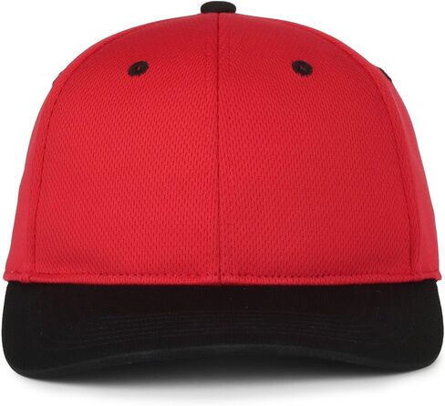 Outdoor Cap Kids Baseball Hat – Low Profile Structured Performance Cap, Adjustable Hook-and-Loop, Youth One Size, Red/Black in Saudi Arabia