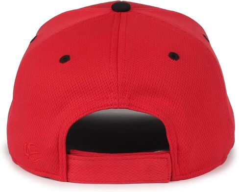 Outdoor Cap Kids Baseball Hat – Low Profile Structured Performance Cap, Adjustable Hook-and-Loop, Youth One Size, Red/Black in Saudi Arabia