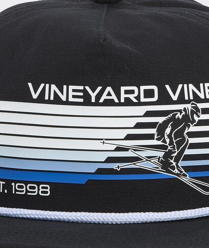 Vineyard Vines Boys' Ski Graphic 5-Panel Hat, Jet Black in Kuwait