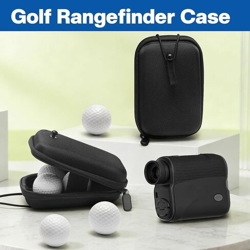 Xindojuz 1 Pack Golf Range Finder Case، هارد جولف Rangefinder هارد شل حافظة عالمية Range Finder حقيبة حمل لمعظم Rangefinders، صدمات مضادة للخدش Rangefinder الحقيبة (أسود) in Kuwait