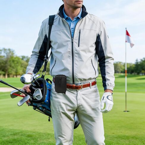 Xindojuz 1 Pack Golf Range Finder Case، هارد جولف Rangefinder هارد شل حافظة عالمية Range Finder حقيبة حمل لمعظم Rangefinders، صدمات مضادة للخدش Rangefinder الحقيبة (أسود) in Kuwait