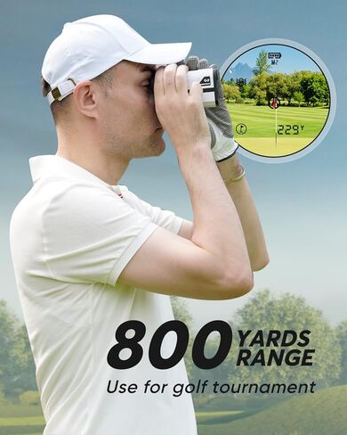 Wosports Golf Rangefinder, 800 Yards Laser Distance Finder with Slope, Flag-Lock with Vibration Distance/Speed/Angle Measurement, Upgraded Battery Cover in Kuwait