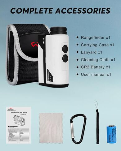 Wosports Golf Rangefinder, 800 Yards Laser Distance Finder with Slope, Flag-Lock with Vibration Distance/Speed/Angle Measurement, Upgraded Battery Cover in Kuwait