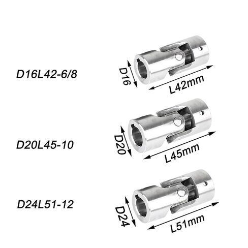 304 الفولاذ المقاوم للصدأ العالمي المشترك المقرنة 6/8/12/14/15/16/18/20/22 مللي متر الصليب واحد الدقة اقتران (D32L85-15) in Kuwait