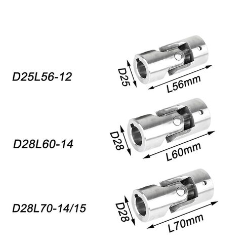 304 الفولاذ المقاوم للصدأ العالمي المشترك المقرنة 6/8/12/14/15/16/18/20/22 مللي متر الصليب واحد الدقة اقتران (D32L85-15) in Kuwait