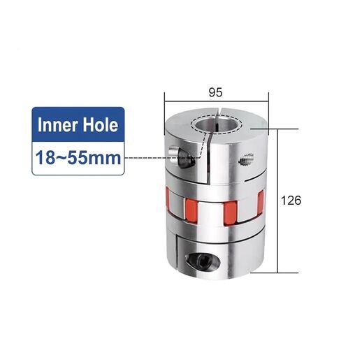 1 قطعة 4 الفك البرقوق اقتران D95 L126 حفرة 20/22/24/25/28/30/32/35/38/40/42/45/50/55 مللي متر نجمة آلة الحفر محرك معزز مقرنة (22-45) in Kuwait