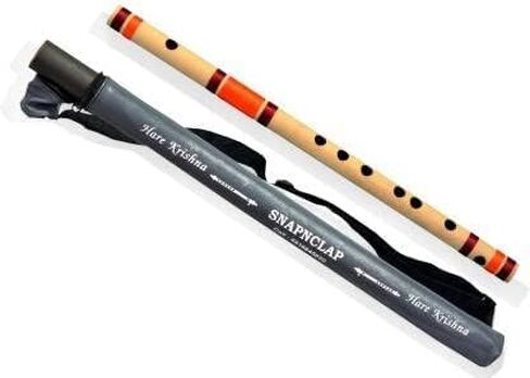 SNAPNCLAP Bamboo Flute, C-Natural 7 Hole Bansuri, 20 Inch (50 cm), Handcrafted Indian Musical Flute with Carry Bag for Beginners & Professionals in Saudi Arabia