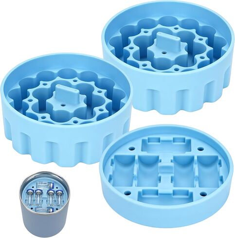 حشوات تخزين قارورة 3 مل لمرطبان طعام Hydrapeak (32/25/18 أونصة)، تحتوي علبة الببتيد على 48 قارورة، تخزين الببتيد للفريزر/الثلاجة/السفر الجاهز (بدون برطمانات/قوارير، 1 قصير +2 طويل) in Kuwait