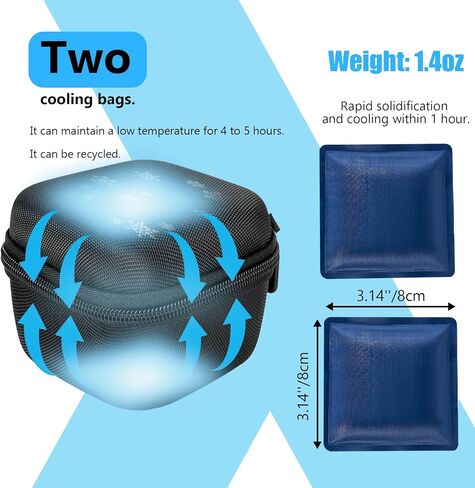 حقيبة سفر مبرد الأنسولين تحتوي على 9 قوارير، حافظة قارورة ببتيد الأنسولين للثلاجة، حقيبة حمل الأنسولين، حامل تخزين حامل الثلاجة، تناسب قوارير U-100 القياسية سعة 10 مل in Kuwait