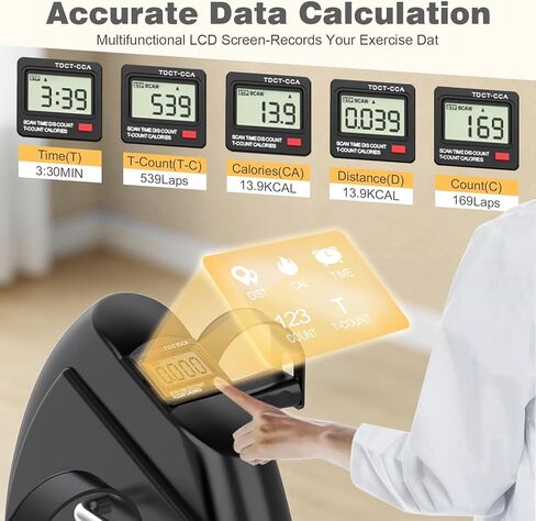 Mini Exercise Bike: Portable Under Desk Bike Pedal Exerciser Foot Cycle Arm & Leg Pedal Exerciser with LCD Screen Displays & Adjustable Resistance for Home/Office in Saudi Arabia