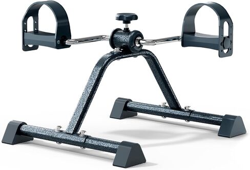 دراجة تمارين بيضاوية الشكل وصغيرة الحجم تحت المكتب - جهاز تمرين الساق أثناء الجلوس وآلة دواسة لكبار السن لتمرين الذراع والساق، مع أغطية مضادة للانزلاق ومقاومة/سرعات متعددة قابلة للتعديل in Kuwait