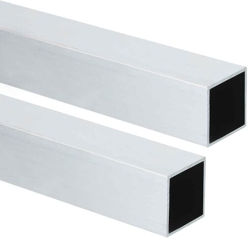 MECCANIXITY Aluminum Square Tubing,0.98"x0.98"x16" Long 0.04" Wall Thick 6063 Aluminum Square Tube Seamless Structural Metal Profile Hardware for Construction DIY Home Decor Furniture 2pcs in Saudi Arabia