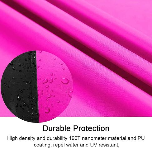 Roctee Bicycle Cover Waterproof Wind Rain Snow Proof Outdoor Mountain Bike Road Travel Bike Cycle Covers With Storage Bag, 78.7''(L) * 27.6''(W) * 43.3''(H) For XL Size (Black & Rose) in Kuwait