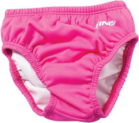 FINIS Swimming Diaper - Reusable Swim Diaper for Infants & Toddlers - Baby Swimming Essentials - UPF 50+ - Elastic Fit - Pink, XL in Kuwait