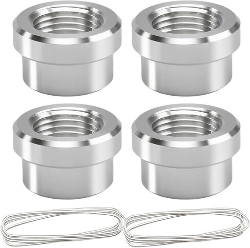 4 Pcs 1/2" NPT Female Weld on Bung Fittings, Aluminum 1/2" NPT Weldable Fuel Tank Fittings in Saudi Arabia