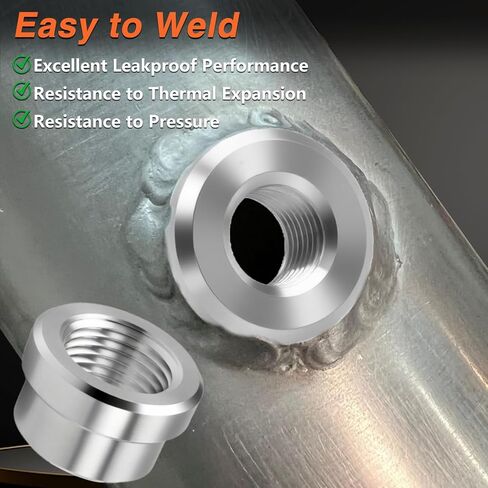 4 Pcs 1/2" NPT Female Weld on Bung Fittings, Aluminum 1/2" NPT Weldable Fuel Tank Fittings in Saudi Arabia