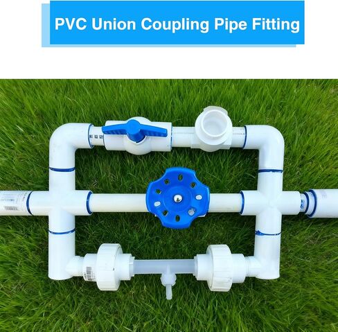 وصلة أنابيب توصيل PVC مقاس 3/4 بوصة (مقبس × مقبس) محول اتحاد منزلق بجدول 3/4 بوصة مع حلقة دائرية EPDM، أبيض (عبوة من 6 قطع) in Kuwait
