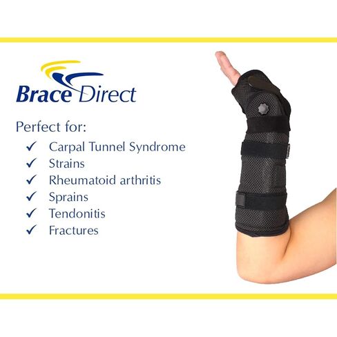 Brace Direct ROM Range of Motion Premium Wrist Brace Universal for Wrist & Arm Forearm Support, Carpal Tunnel Tendonitis Pain Relief in Saudi Arabia