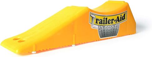 Camco Trailer-Aid - Tandem Trailer Ramp Provides 4 1/2" of Tire Lift — Great for RVs, Campers & More - Must Have Travel Trailer Accessories — Easy to Use, Yellow(21000) in Saudi Arabia