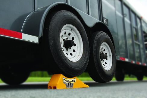 Camco Trailer-Aid - Tandem Trailer Ramp Provides 4 1/2" of Tire Lift — Great for RVs, Campers & More - Must Have Travel Trailer Accessories — Easy to Use, Yellow(21000) in Saudi Arabia