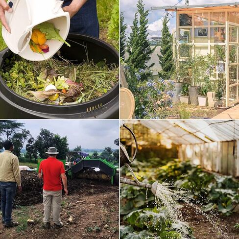 Compost Soil Thermometer, 304 Stainless Steel Case and Probe,1.75" Dial Size, 16" Stem Length, 0-200 Deg F, 3 Temperature Zones in Kuwait