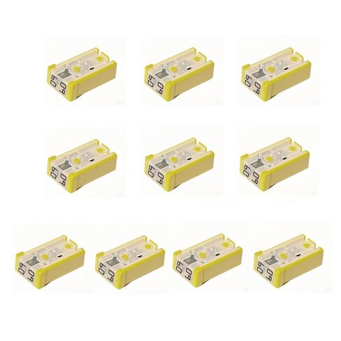 28 Pcs 15A 20A 25A 30A 40A 50A 60A 32V Mini Slotted Automotive MCASE Shaped Cartridge Fuse Kit in Kuwait