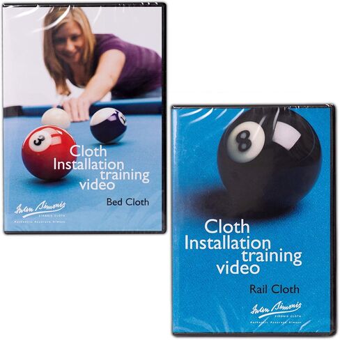 Iwan Simonis Billiard Pool Table Cloth Installation Training DVD (2 DVDs Bed & Rail Cloth) in Saudi Arabia