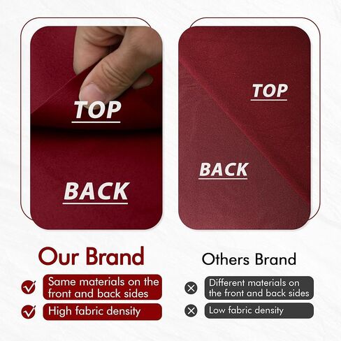 طقم لباد ومصد لطاولة البلياردو بطول 8 أقدام لقماش البلياردو مع مصدات ووسائد لطاولة البلياردو، 6 قطع من شرائط القماش ومزيل الدبابيس - عنابي in Kuwait