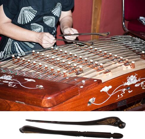 BQLZR Ebony Dulcimer Practice Hammers 9.69" Length x 0.65" with Storage Box Pack of 2 in Saudi Arabia