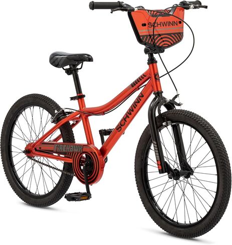 Schwinn Firehawk or Scorch Bike, 16 or 20 Inch Bike for Kids Ages 3-13, with Training Wheels or Adjustable Seat, Rear Coaster Brake & Front or Front & Rear Hand Brake, for Girls & Boys in Saudi Arabia