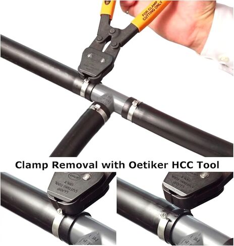 Oetiker 16700015 Stepless Ear Clamp, One Ear, Clamp ID Range 12.8 mm (Closed) - 15.3 mm (Open) (Pack of 10) in Kuwait