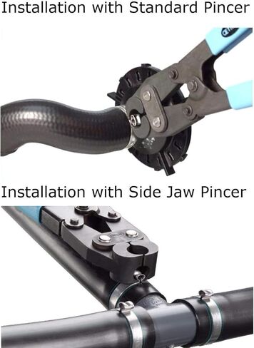 Oetiker 16700015 Stepless Ear Clamp, One Ear, Clamp ID Range 12.8 mm (Closed) - 15.3 mm (Open) (Pack of 100) in Kuwait