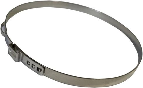Single Ear Hose Clamp 92.5mm (3.642 in) ID, 304 Stainless Steel Stepless Pinch Clamp for Plastic & Rubber Hose, Corrosion-Resistant, Quick Crimp Installation in Saudi Arabia
