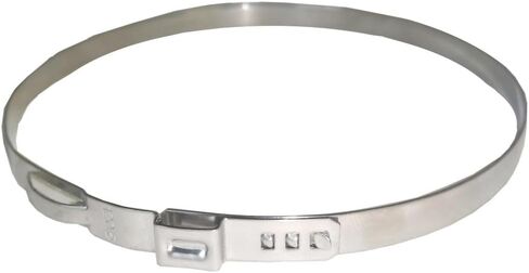 Single Ear Hose Clamp 92.5mm (3.642 in) ID, 304 Stainless Steel Stepless Pinch Clamp for Plastic & Rubber Hose, Corrosion-Resistant, Quick Crimp Installation in Saudi Arabia