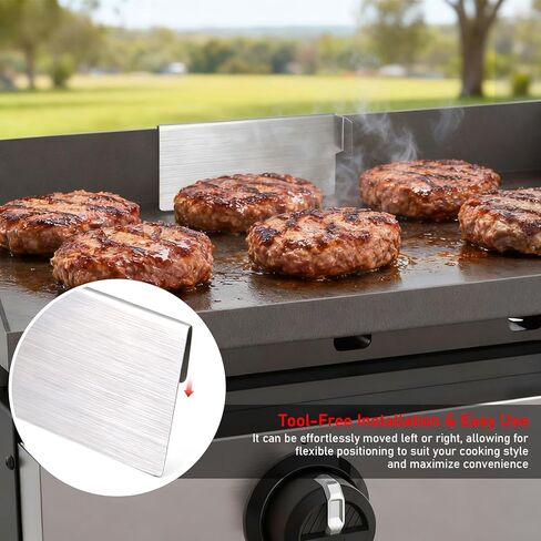 Grease Trap for Blackstone Griddle, Grease Gate for Blackstone, Blackstone Grill Accessories, Stainless Steel Rear Grease Gate for Blackstone in Kuwait