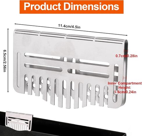 Griddle Grease Gate, Stainless Steel Double-Sided Design Grill Guard Accessories Compatible with Blackstone for Preventing Baking Pan Food from Spilling Falling into Rear Grease Trap in Saudi Arabia