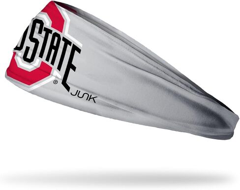 عصابة رأس JUNK Brands NCAA Ohio State Big Bang Lite - ماصة للرطوبة، نسيج عالي الأداء، غير قابل للانزلاق، عصابة رأس رياضية للرجال والنساء - مقاس واحد in Saudi Arabia
