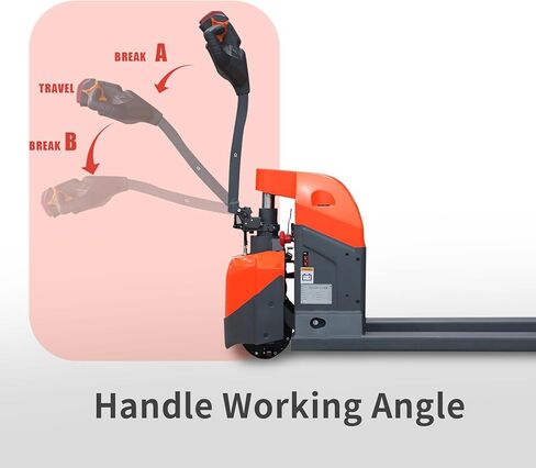 Tory Carrier Electric Powered Pallet Jack Truck, w/Emergency Key Switch 3300lbs Cap. 48" x 27" Electric Pallet Truck with Built-Out Charger in Kuwait