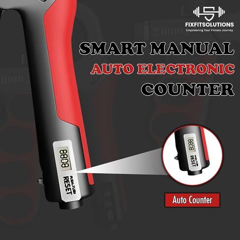 Adjustable Grip Strength Trainer Hand Gripper for Grip Strength, Forearm & Wrist Strengthener, Hand Exerciser for Strength Training & Therapy 11-220Lbs(5-100KG) | Red in Saudi Arabia