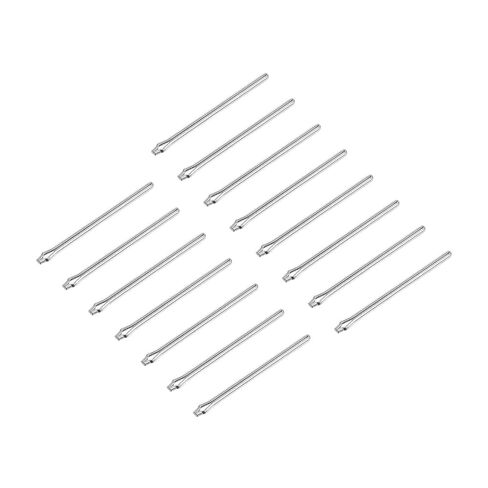 uxcell 15 Pcs 20mm Watch Link Cotter Pin Assortment, Stainless Steel 0.9mm Dia. Watch Strap Bars Split Pin for Watchband Repair, Silver Tone in Saudi Arabia