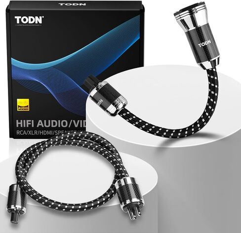 TODN HiFi Silver-Plated OFC Power Cord + Power EMI Filter Cable for Audio Equipment, Home Theater in Kuwait