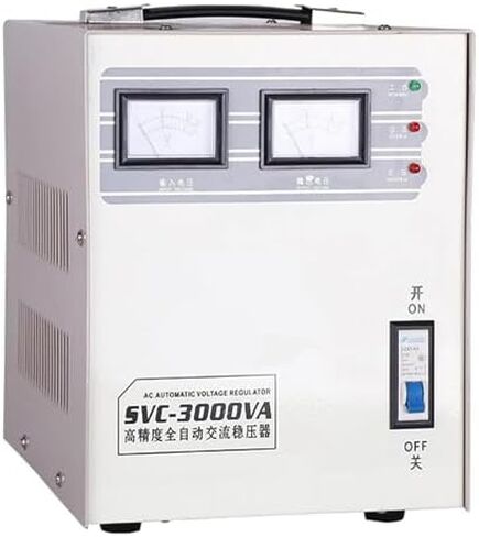 Automatic Voltage Stabilizer 5000W - Single Phase AC Regulator 150-260V Input, 220V Output, Power Conditioner with Surge Protection, 2000VA for Home & Office Use in Saudi Arabia