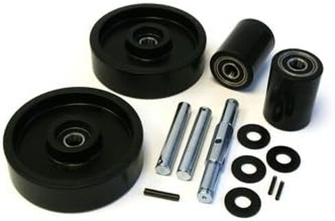 4YX96 Complete Wheel Kit for Manual Pallet Jack - Black in Saudi Arabia